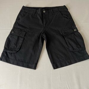 True Religion Men's Dark Cargo Shorts